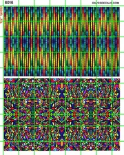 8016 DAVE'S DECALS - ACETATE STAINED GLASS FOR SCALE MODEL BUILDINGS