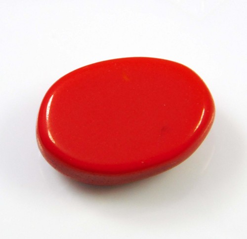 6.85 Cts Natural Italine Red Coral Cabochon Oval Cut Loose Gemstone - Picture 5 of 5