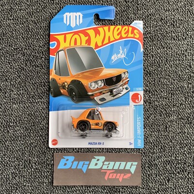 Hot Wheels Mazda RX-3 Tooned Orange #156 Mainline 2024 Case H (In