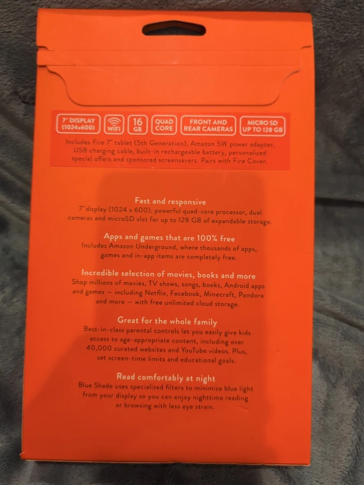 Amazon Fire (5th Generation) 16GB, Wi-Fi, 7in - Black - Image 2 of 2