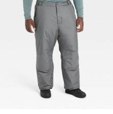 All In Motion Men's Snow Pants Fit Full Water-Repellent Pants Cold-Weather