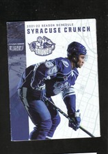2021-22 Syracuse Crunch Daniel Walcott Pocket Schedule M&T Bank Lightning