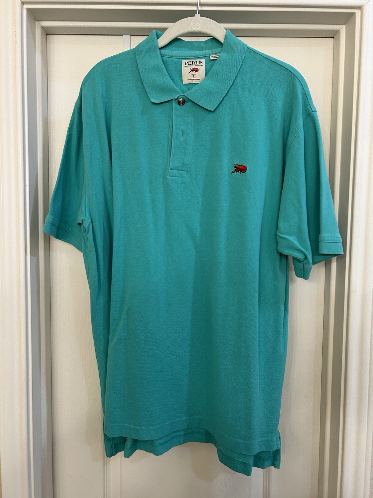 Perils Crawfish Solid Performance Polo SZ Large N… - image 1