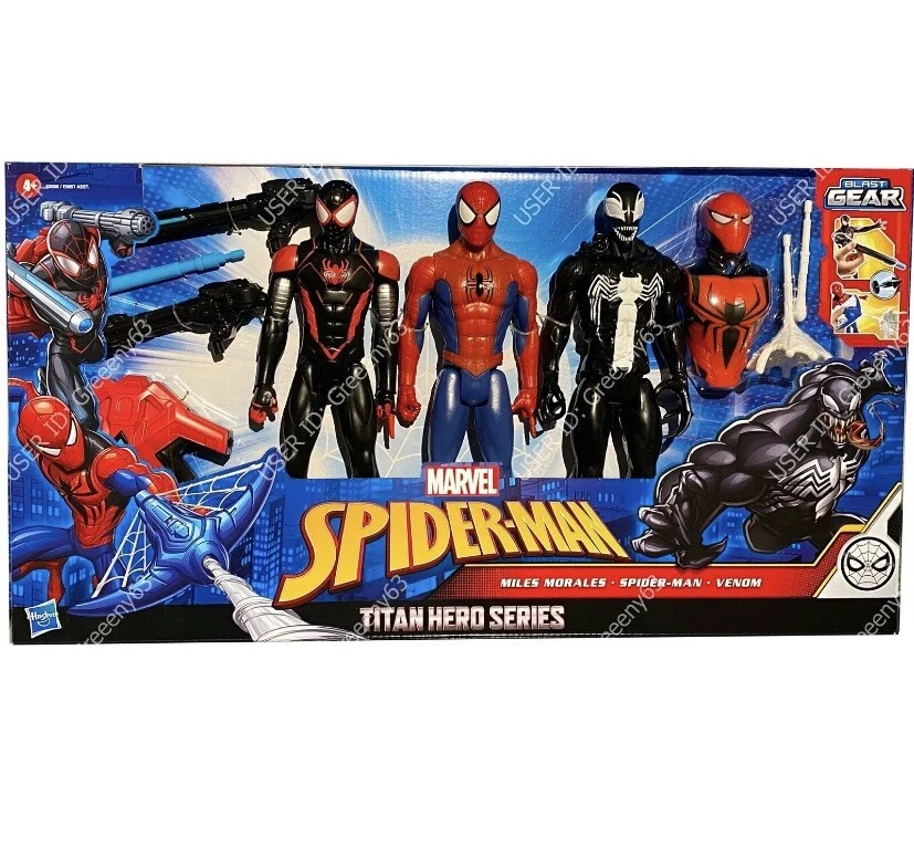 HASBRO Pack de 3 figurines Marvel Titan - 30 cm - Spiderman