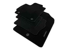 Kia Picanto Fußmatten Velours Schwarz Original JA mit Logo ab Bj. 2017