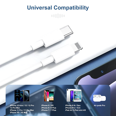 USB C to iPhone Charging and Syncing Ft Cable for iPhone 14 Pro