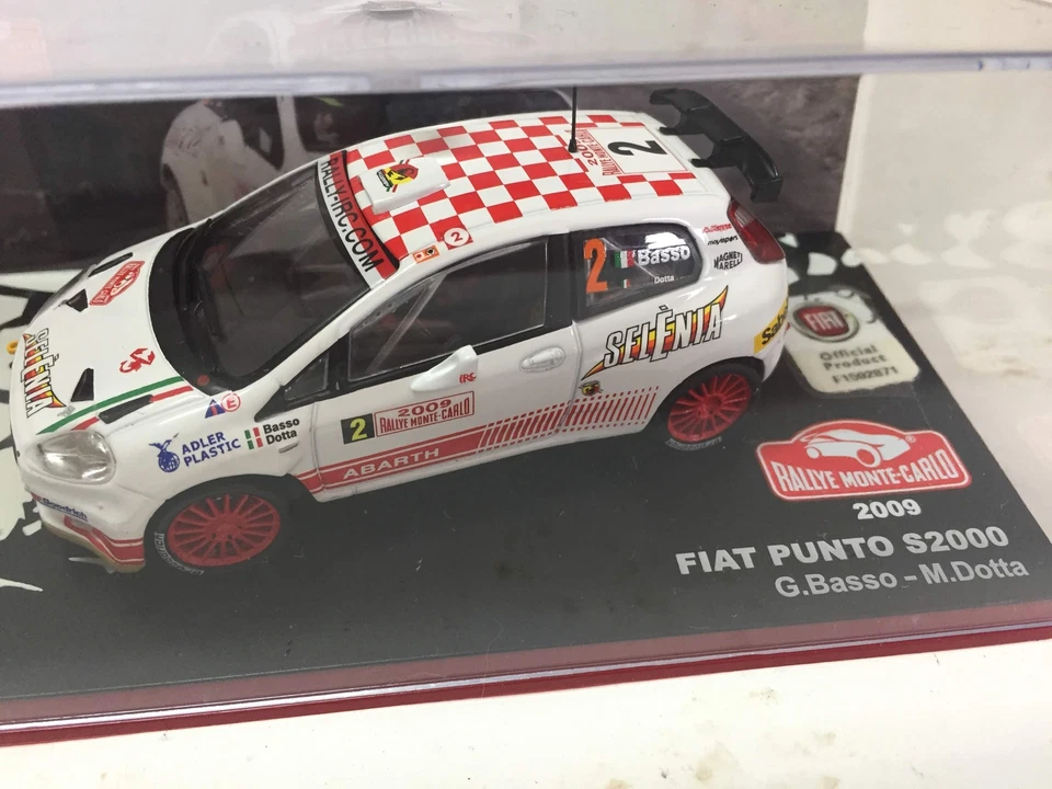 Fiat Punto S2000 Basso 2009 Rally Montecarlo 1:43 Ixo Altaya Diecast - Imagen 2 de 2