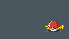 Pokemon anime simple background blood pokmon Pad Gaming Mat Desk