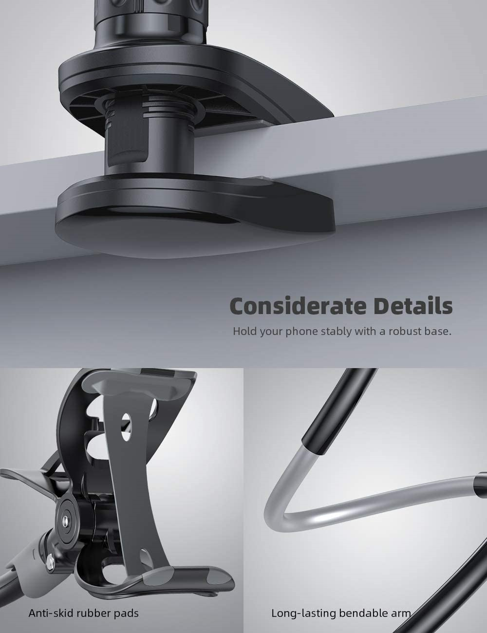 lamicall gooseneck phone holder