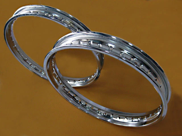 Fit YAMAHA YDT1 1963  FRONT & REAR  CHROME WHEEL RIM SET 2PCS  [mi224] Foto 4 de 4