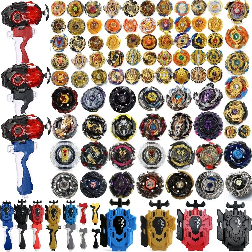 85 Types Gold Black Beyblade Burst Starter Spinning Top Toy