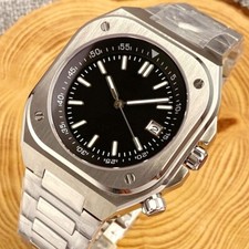 Square 42mm Tandorio Black Dial Japan NH35A GMT Date Automatic Watch Mens Watch