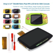 UV Print V5 Drop In 3.0 IPS Blacklight Laminated LCD KIT For GameBoy Advance GBA