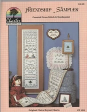 Charter Publishing 103 Counted Cross Stich Leaflet "Friendship Sampler"