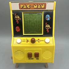 Pac Man Hand Held Mini Arcade Style Game Bandai Namco #09521 Tested Works!