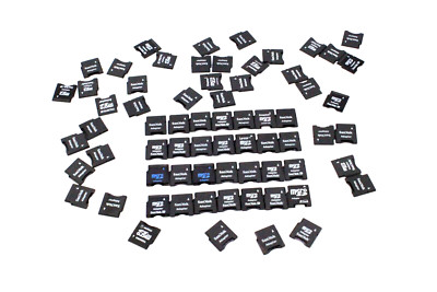 Lot of 68 Various Brands Micro SD to Mini SD Adapters SanDisk Kingston & More