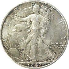 1942 MS65 Walking Liberty Half Dollar PCGS 34354652