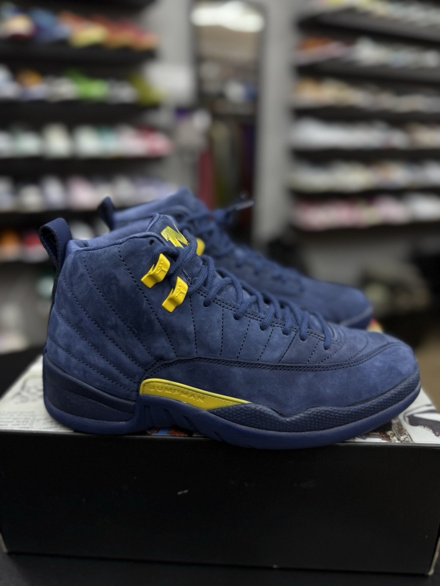 Nike Air Jordan 12 Retro Michigan BQ3180-407 Men's Size 8 100