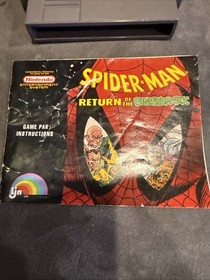 Spider-Man Return Of The Sinister Six Cartucho de Juego y Manual Juego Nintendo Nes