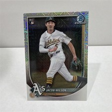 Topps 2024 Bowman Chrome Mojo Refractor Rookie Jacob Wilson #9 Athletics
