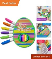Fun and Mess-Free EggMazing Easter Decorator Kit - Spinner  Markers Included