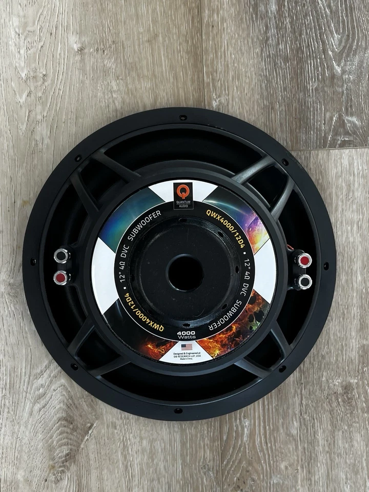OWX4000|1204 Quantum 12 Subwoofer, QWX4000/12D4 : 12" Dual 4-Ohm Subwoofer! - Image 2 of 4