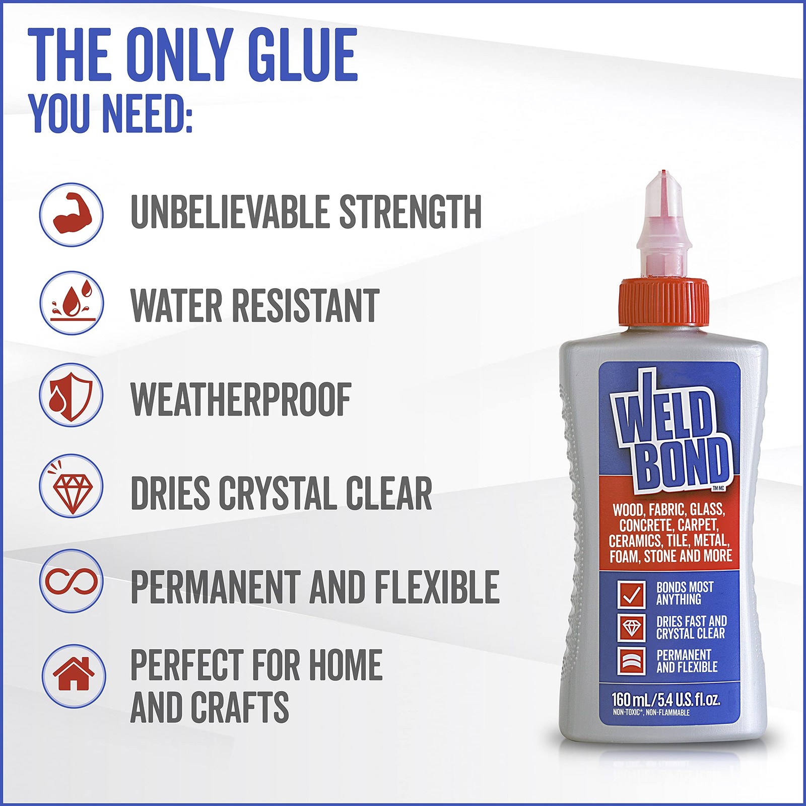 Weldbond All Purpose Glue, Bonds Most Anything! Non-Toxic Glue, Use as Wood G...