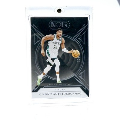 2024-25 Panini Noir - Association Edition Giannis Antetokounmpo #9 Silver 26/99
