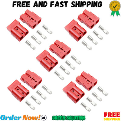 10 PCS 6-10 Gauge Battery Quick Connector 50A 12-36V Wire Harness Plug Kit