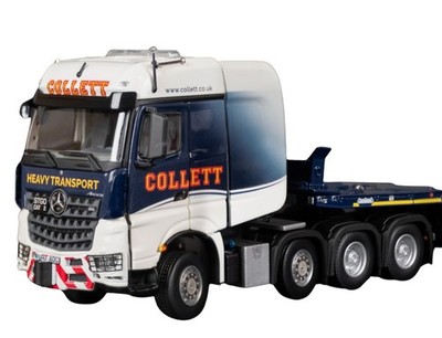 IMC MODELS, MERCEDES-BENZ Arocs BigSpace SLT 8x4 mit dehnbarem Anhänger Nootb...