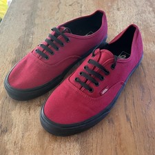 Vans Low Top Skate Sneakers Shoes Red with black UK SIZE 10, Euro Size 45 men