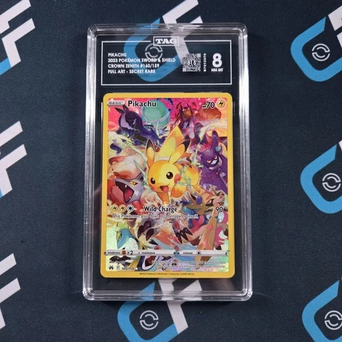Pikachu (Secret) 160/159 Crown Zenith Holo Rare Pokémon TCG TAG 8