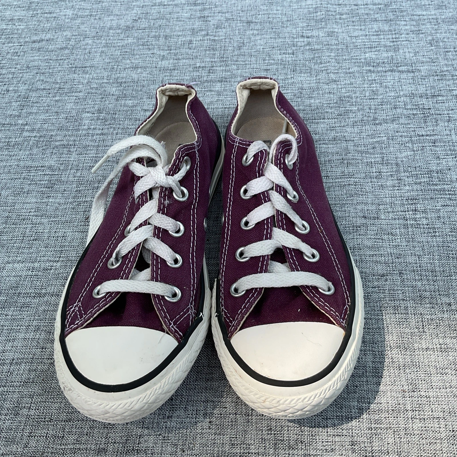 Scarpe da basket Converse Chuck Taylor All Star giovani taglia 1 nere bacche bordeaux
