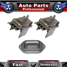 3X  Motor & Transmission Mount Kit for Cadillac Deville 7.7L 472 Engine 68-74