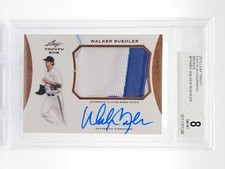 WALKER BUEHLER 2015 LEAF TRINITY PATCH BRONZE AUTO #PAWB1 BGS 8 Q0757