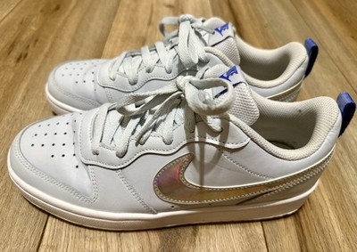 Nike Court Borough Boys Youth CJ2239-401 Aura White Sneakers Size 6.5Y Women 8 
