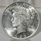 1923 Peace Silver Dollar AU; Jan7th Silver Dollar Value $61.05