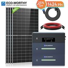 ECO-WORTHY Balkonkraftwerk 2000W mit 5,12kWh Speicher Photovoltaik Solaranlage