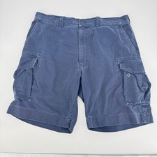 Polo Ralph Lauren 67 Chino Cargo Shorts Men's 40 Blue Cotton Classic Fit