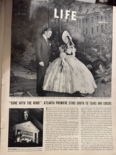 Antique Life Magazine December 25, 1939 Christmas Gone with the Wind Premier - Picture 16 of 20