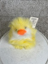 Vintage Russ Waddles Fluffy Mini Duck Chick Stuffed Plush Animal Toy Fuzzy