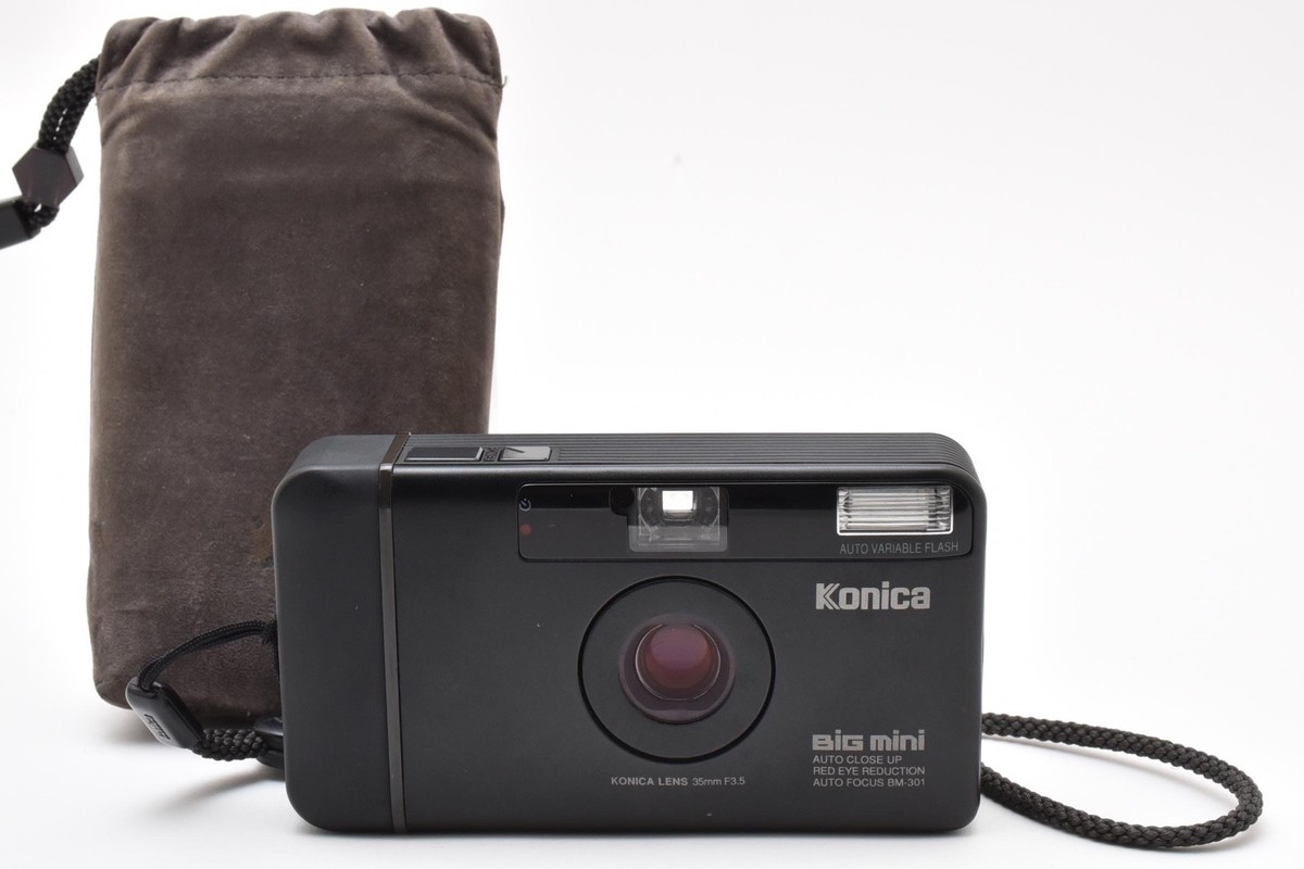 ⏯️[NEAR MINT] Konica Big mini BM-301 Black Point & Shoot Film