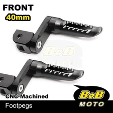 BOB 40mm Lower Rider Footpegs BLACK For Honda Z125M MONKEY 18 19 20 21 22