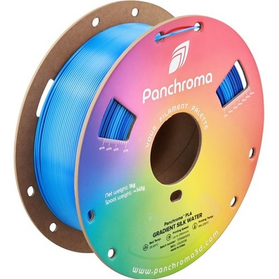 Polymaker Panchroma Gradient Silk PLA Filament, 1,75mm, 1kg - Farbton: Gradient