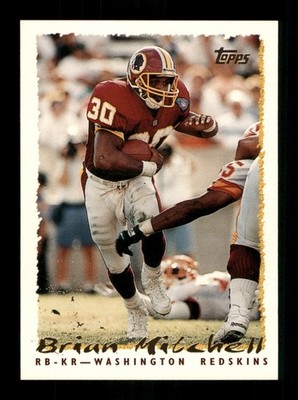 Brian Mitchell 30 Redskins Football 1995 Topps 325 Sports Trading Card 