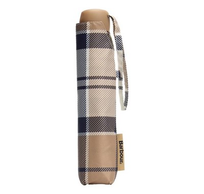 Barbour Women's Umbrella LAC0154BR521 Beige Tartan Color