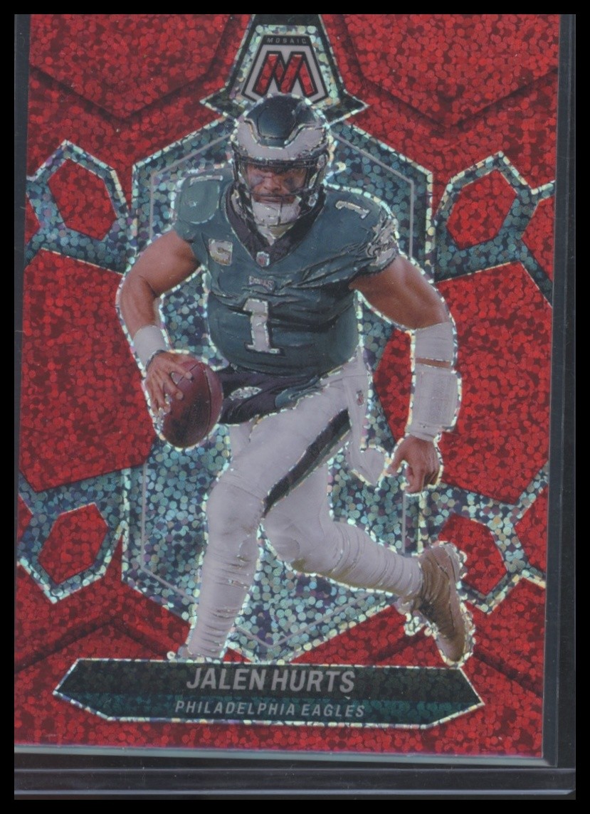 2024 Panini Mosaic #176 Jalen Hurts Red Sparkle