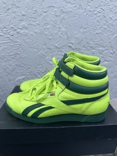 Women’s Size 7 / Kids 5y - Reebok Classics Freestyle Hi-Top Green T-Urban