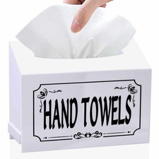 Acrylic Hand Towel Box Cover with Kleenex Disposable Hand Towels,Wall-Mounted...