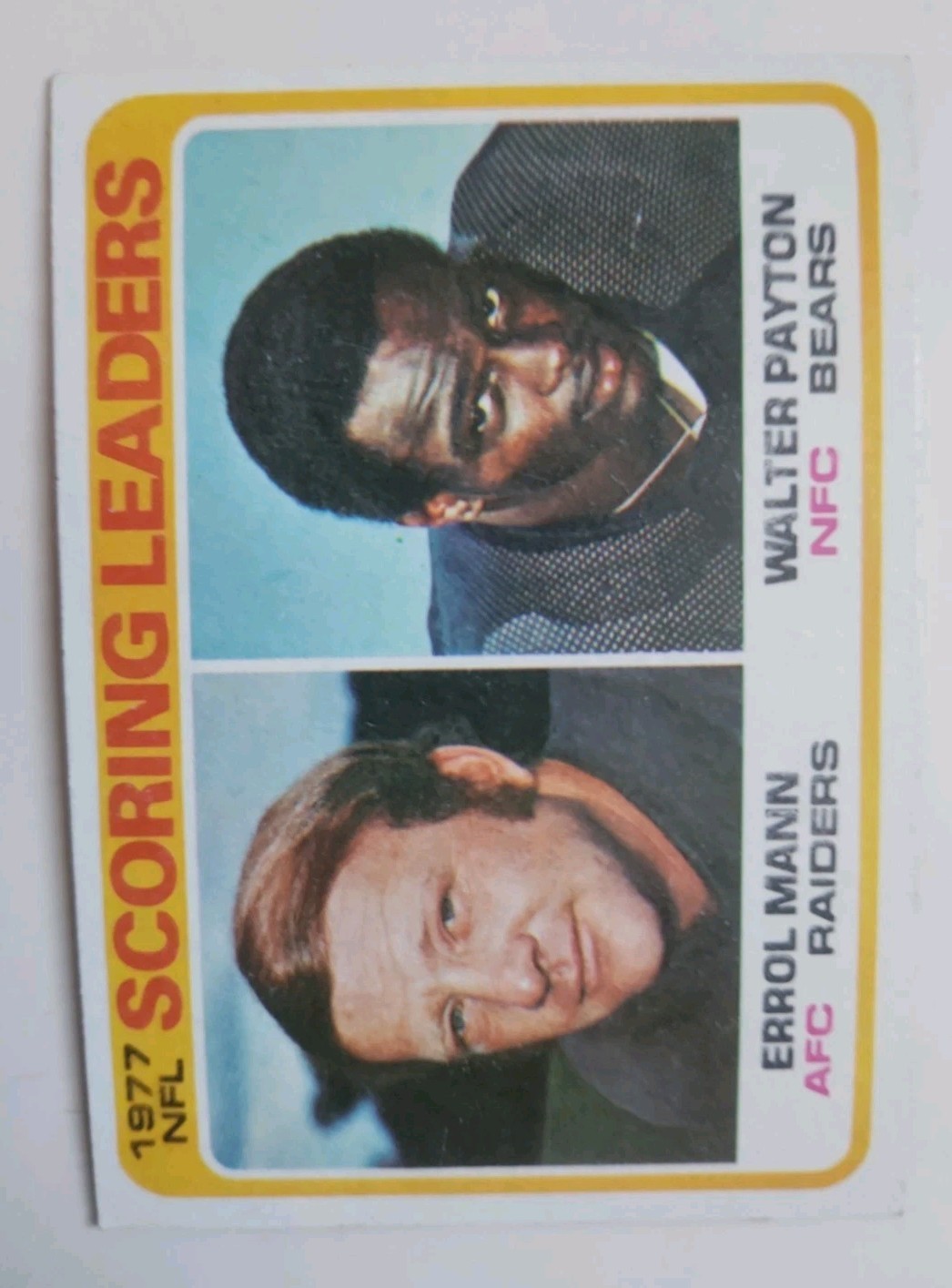 Scoring Leaders: Mann, Payton #334 Football Cards 1978 Topps trading card — raw and PSA graded price guide